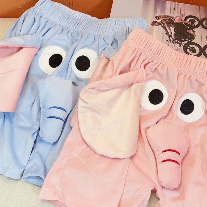 Elephant Shorts Couple Clothes Student Funny Pajama Pants Internet Red Nose Squeaking Big Pants Home Clothes - Image 4