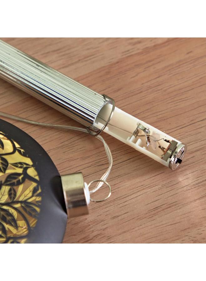 هوم بوكس فانوس زجاجي معلق من إيفرين مع أضواء LED - 12×4×13 سم - Image 5