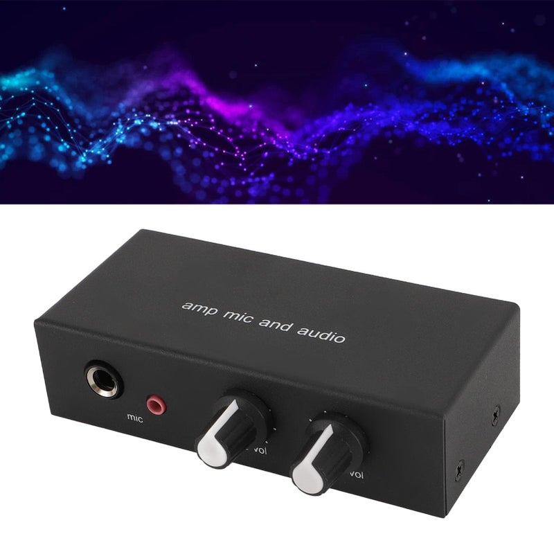 Aluminum Microphone Preamplifier with 3 Output Ports for Dynamic Condenser Microphone and Headphone - Image 5