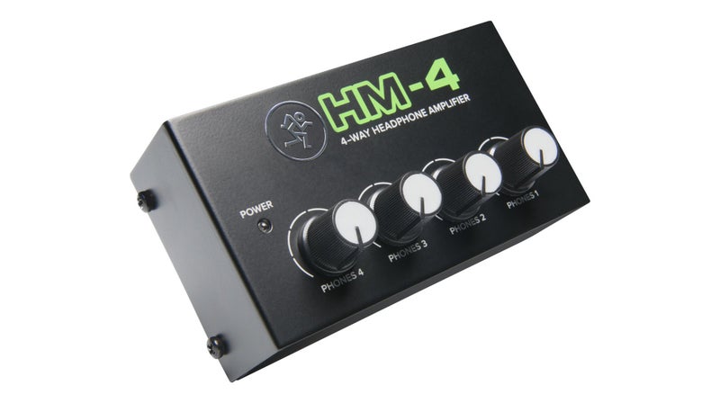 Mackie HM Series 4Way Headphone Amplifier Mixer Accessory 1ch x 4 headphones HM4 Black