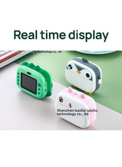 Generic Little Dinosaur Children's Mini Polaroid Camera Can Take Photos And Print HD Dual Camera For Students-Color:Powder Rabbit  - Image 3