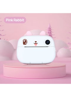 Generic Little Dinosaur Children's Mini Polaroid Camera Can Take Photos And Print HD Dual Camera For Students-Color:Powder Rabbit  - Image 1