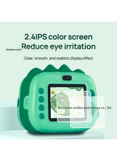 Generic Little Dinosaur Children's Mini Polaroid Camera Can Take Photos And Print HD Dual Camera For Students-Color:Powder Rabbit  - Image 4