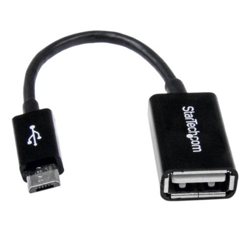 StarTech.com 5in Micro USB to USB OTG Host Adapter - Micro USB Male to USB A Female On-The-GO Host Cable Adapter (UUSBOTG) - Image 4