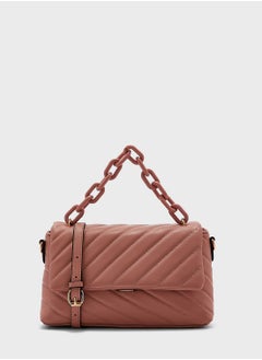Quilted Handbag With Chain And Strap