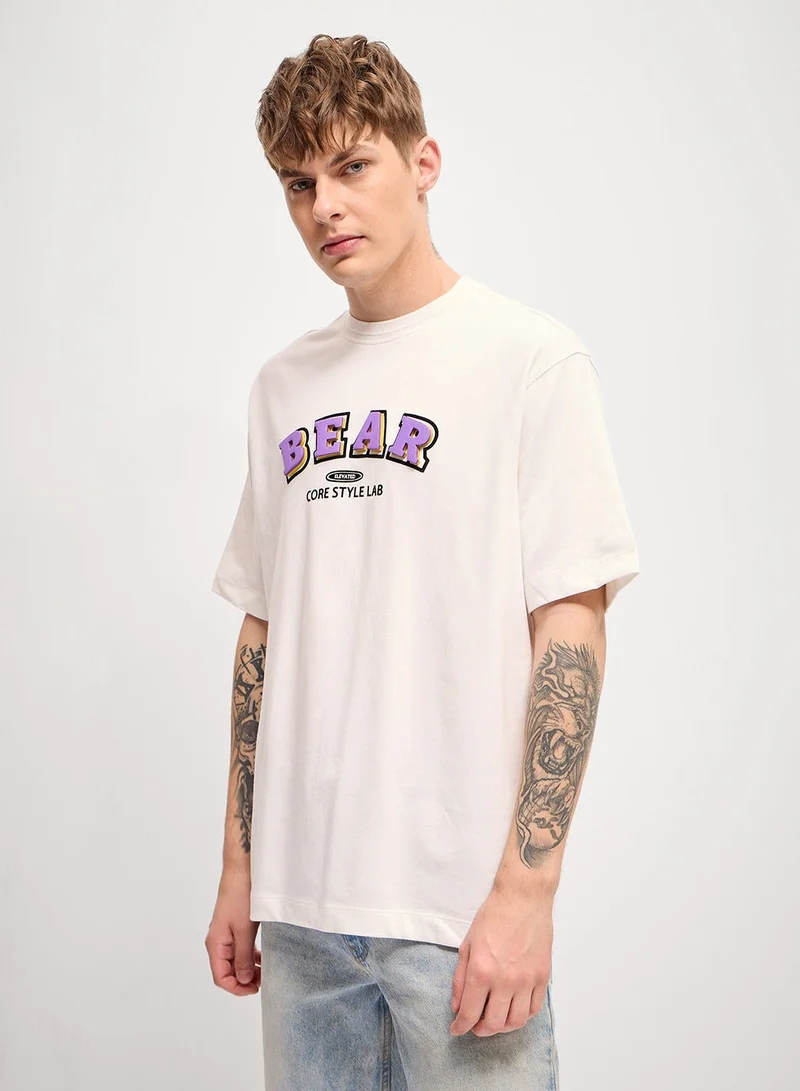 THE BEAR HOUSE Men’s Cotton T-Shirt – Soft, Breathable & Comfortable, Perfect for Casual Wear, Ideal for Everyday & Summer Wear