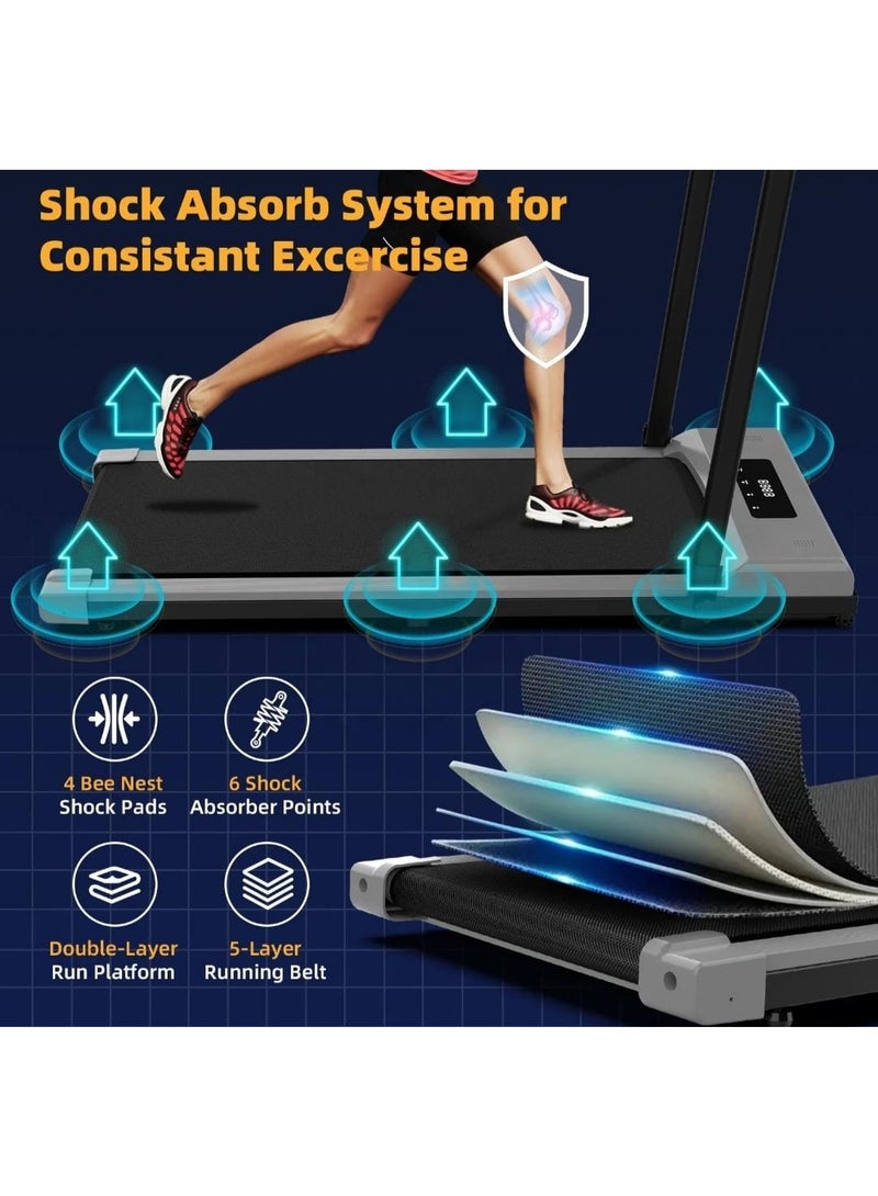 TrueFit WALKING PAD TREADMILL FROM TRUEFIT,BESTGODINCLINE UNDER DESKTREADMILL 120 CAPACITY,1.5 HP PORTABLE TREADMILLS FOR HOME,DUALTRAEDMILL RUNNINGAND MASSAGE,5YRS WARRANTY ZB123A - Image 5