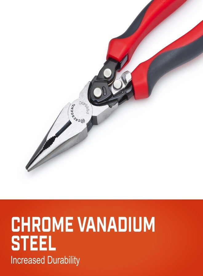 كريسنت كماشة كريسنت برو سيريز ذات الأنف الطويل والمركبة ثنائية المواد، مقاس 9 بوصات - PS6549C، لون أسود، بالحجم الكامل - Image 2