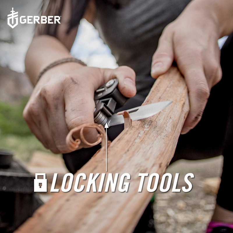 Gerber Gerber Gear Truss 17-in-1 Multitool with Pocket Knife and Needle Nose Pliers - Gifts for Men, Compact EDC Gear, Black with Standard Sheath  - Image 5