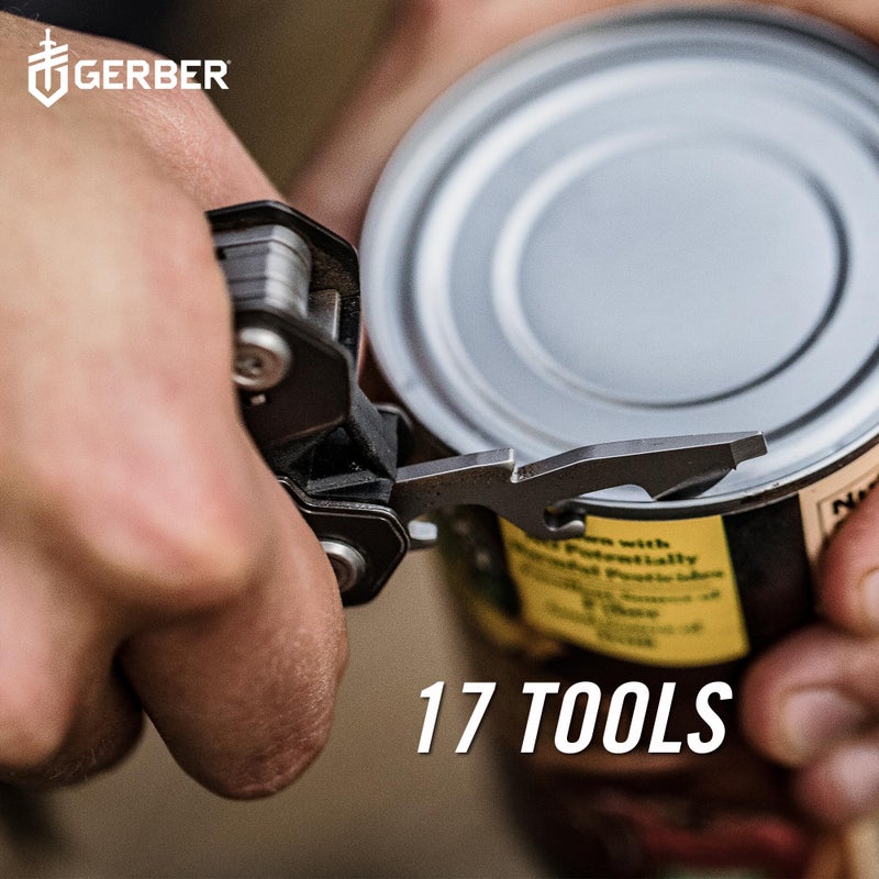 Gerber Gerber Gear Truss 17-in-1 Multitool with Pocket Knife and Needle Nose Pliers - Gifts for Men, Compact EDC Gear, Black with Standard Sheath  - Image 2