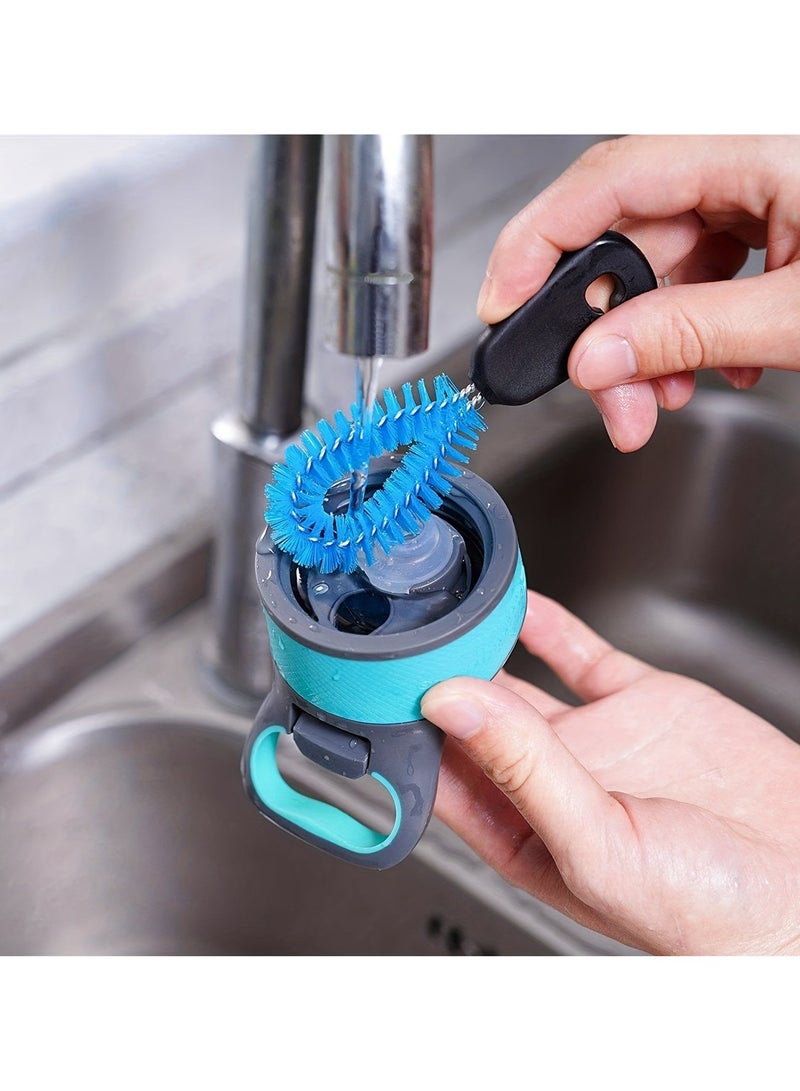 3pcs/set Long Handle Stainless Steel Water Bottle Brush for Easy Cleaning of Narrow Neck Bottles Coffee Mugs Tumblers and Flask Lids  - Image 1