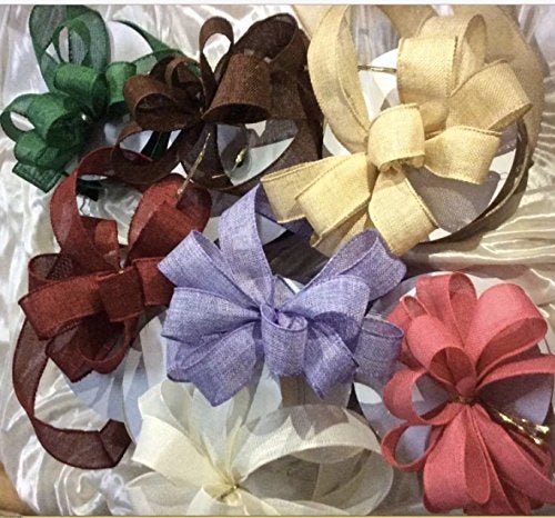 David accessories Burlap Ribbon Perfect for Wedding Home Decoration Gift Wrap Bows Made Handmade Art Crafts 1-1/2 Inch X 10 Yard Spool (Green) - Image 3
