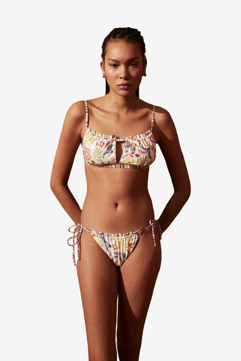 Penti PENTI Escape Floral Side-Tie Strapless Bikini Top