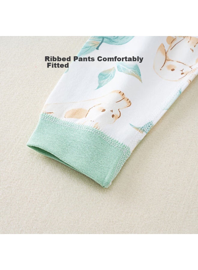 Shu Beiyi Shubeyi Children's Pants, High-waist Trousers For Infants, Boys And Girls, Belly Protection, Warm, New Autumn Style, Autumn Pants, Pajama Pants, Ping'an 90cm  - Image 2