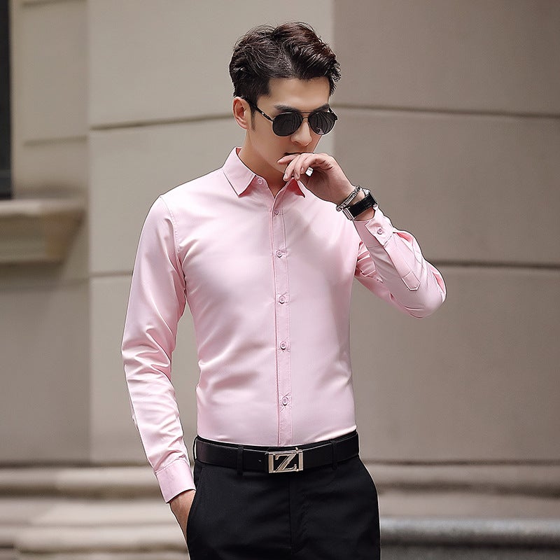 Mens Slim Fit Business Formal Shirt White  - Image 3
