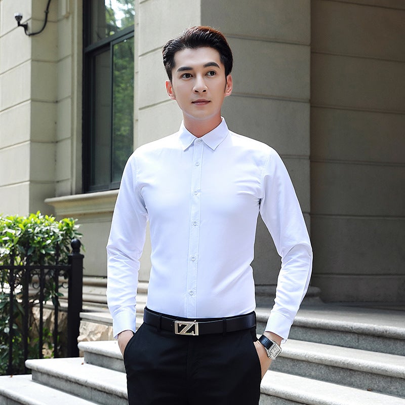 Mens Slim Fit Business Formal Shirt White  - Image 1