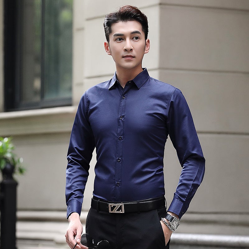Mens Slim Fit Business Formal Shirt White  - Image 2