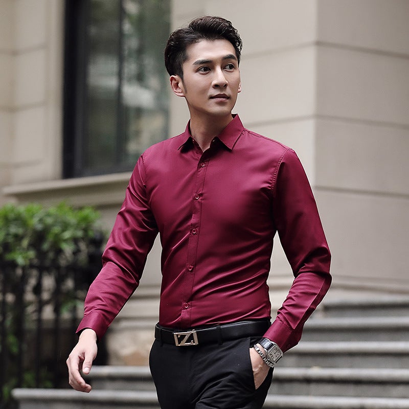 Mens Slim Fit Business Formal Shirt White  - Image 5