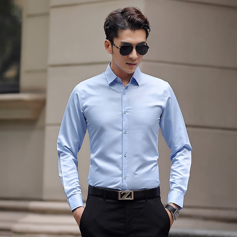 Mens Slim Fit Business Formal Shirt White  - Image 4