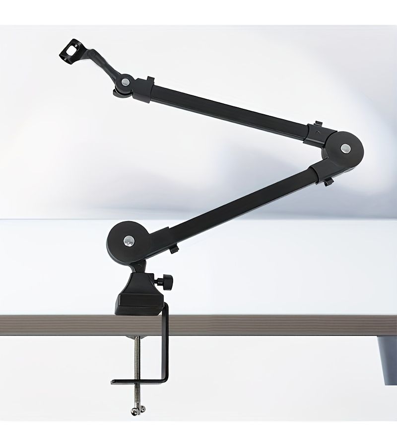 Upgraded Cantilevered Microphone Stand with Cable Management for Podcasting Gaming - Image 1