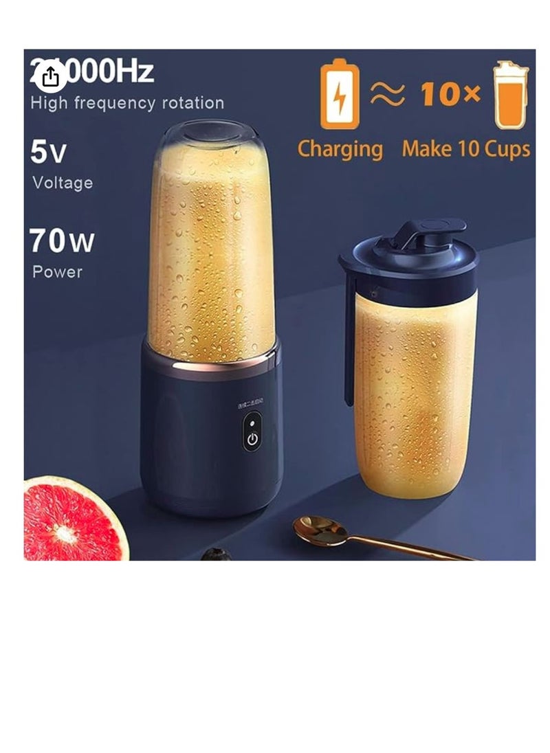 إيباسكت - خلاط عصير محمول 3*1لعصر الفوكه والخضروات خلاط عصرى  يستخدم فاى وقت واى مكان لسهولة حمله واستخدامه (ازرق) - Image 1