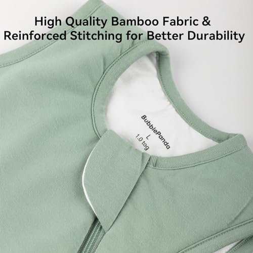 Okayinn BubblePanda Rayon Made from Bamboo Sleep Sack 18-24 Months 1.0 Tog Soft Toddler Sleeping Sack 2t for Babies 2-Way Zipper Baby Wearable Blanket - Image 5