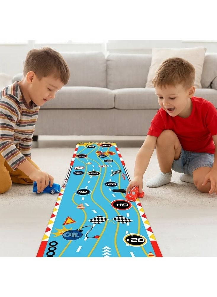 بريميم لعبة سباق سيارات للأطفال مع سجادة لعب قابلة للطي - لعبة سباق أرضية داخلية للأطفال - Image 5