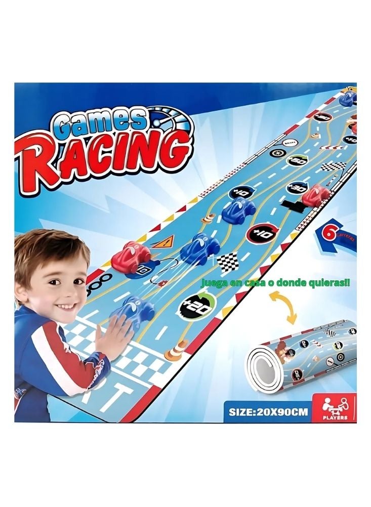 بريميم لعبة سباق سيارات للأطفال مع سجادة لعب قابلة للطي - لعبة سباق أرضية داخلية للأطفال - Image 2