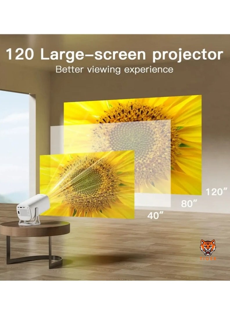TIGER - S40 Max 2-in-1 Smart Projector and Gaming Console – 4K HD Video, Android 11, WiFi 6, Bluetooth 5.0, Home Theater Projector with US Plug - Image 1