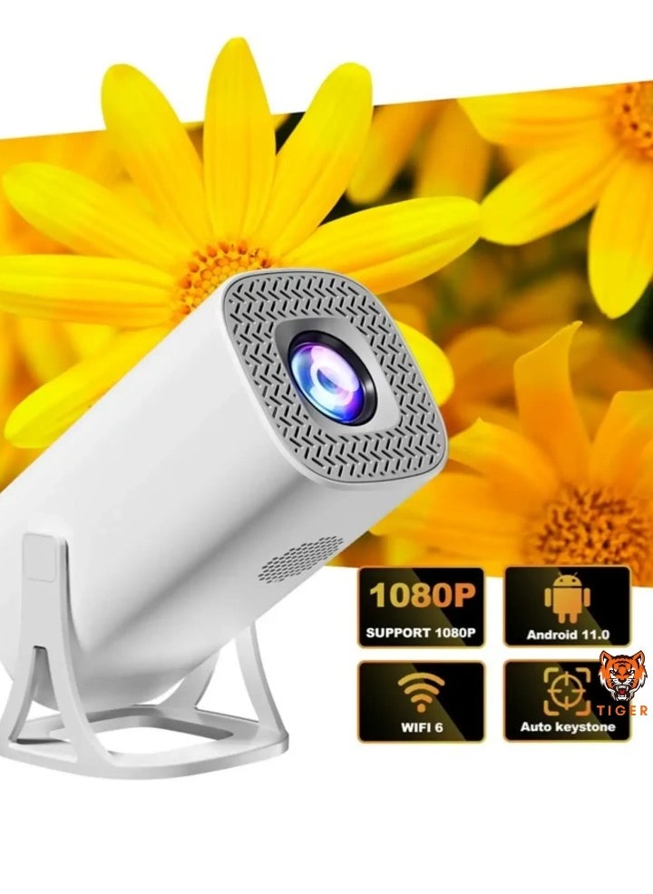 TIGER - S40 Max 2-in-1 Smart Projector and Gaming Console – 4K HD Video, Android 11, WiFi 6, Bluetooth 5.0, Home Theater Projector with US Plug - Image 1
