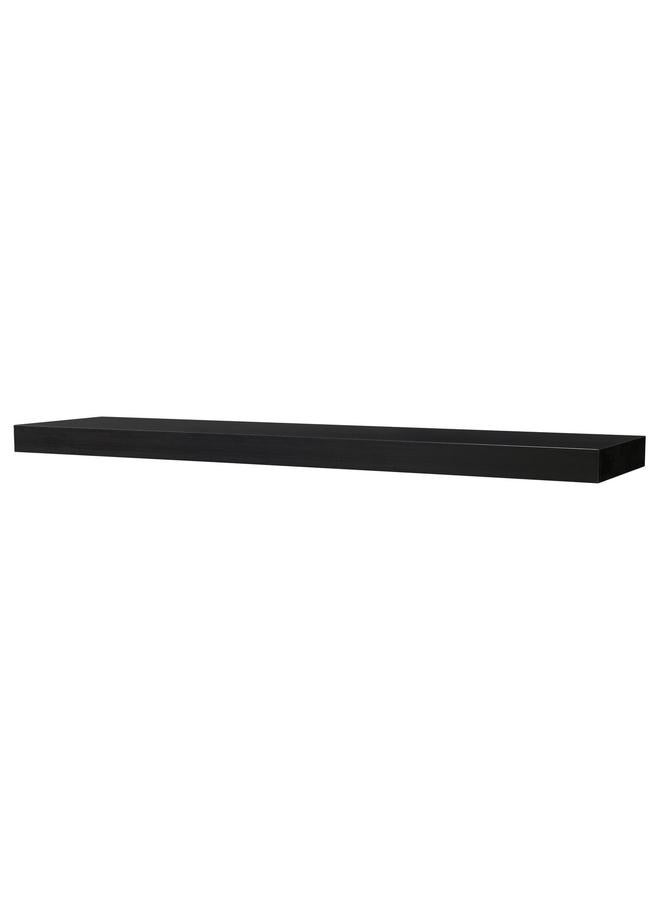 Zaboon Wall Shelf, Black-Brown, 190X26 Cm - Image 1