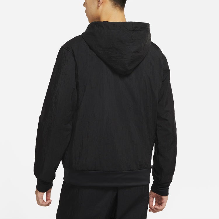 Nike Standard Issue Zip Hooded Jacket Black - Image 4