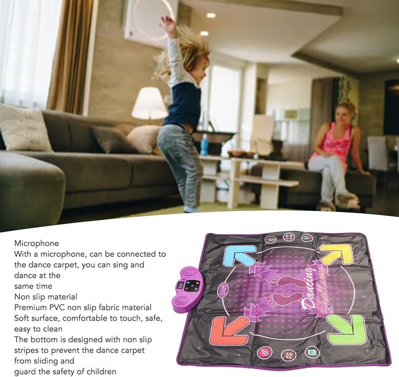 Vbestlife Electronic Dance Pad With Aux Input And Microphone Non Slip Mat For Kids Ages 3 12 - Image 3