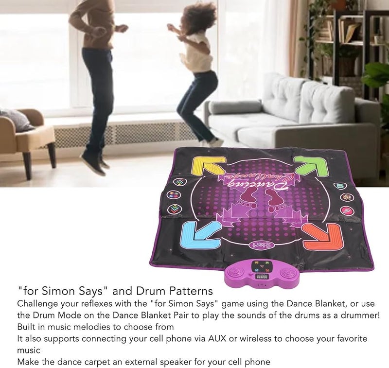 Vbestlife Electronic Dance Pad With Aux Input And Microphone Non Slip Mat For Kids Ages 3 12 - Image 4