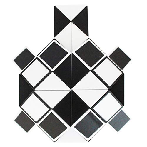 Mipartebo Magic Snake Cube Twist Puzzle 72 Wedges Large Size Twist Fidget Snake Toys Gift Party Favors for Kids Adults Teens Black - Image 4