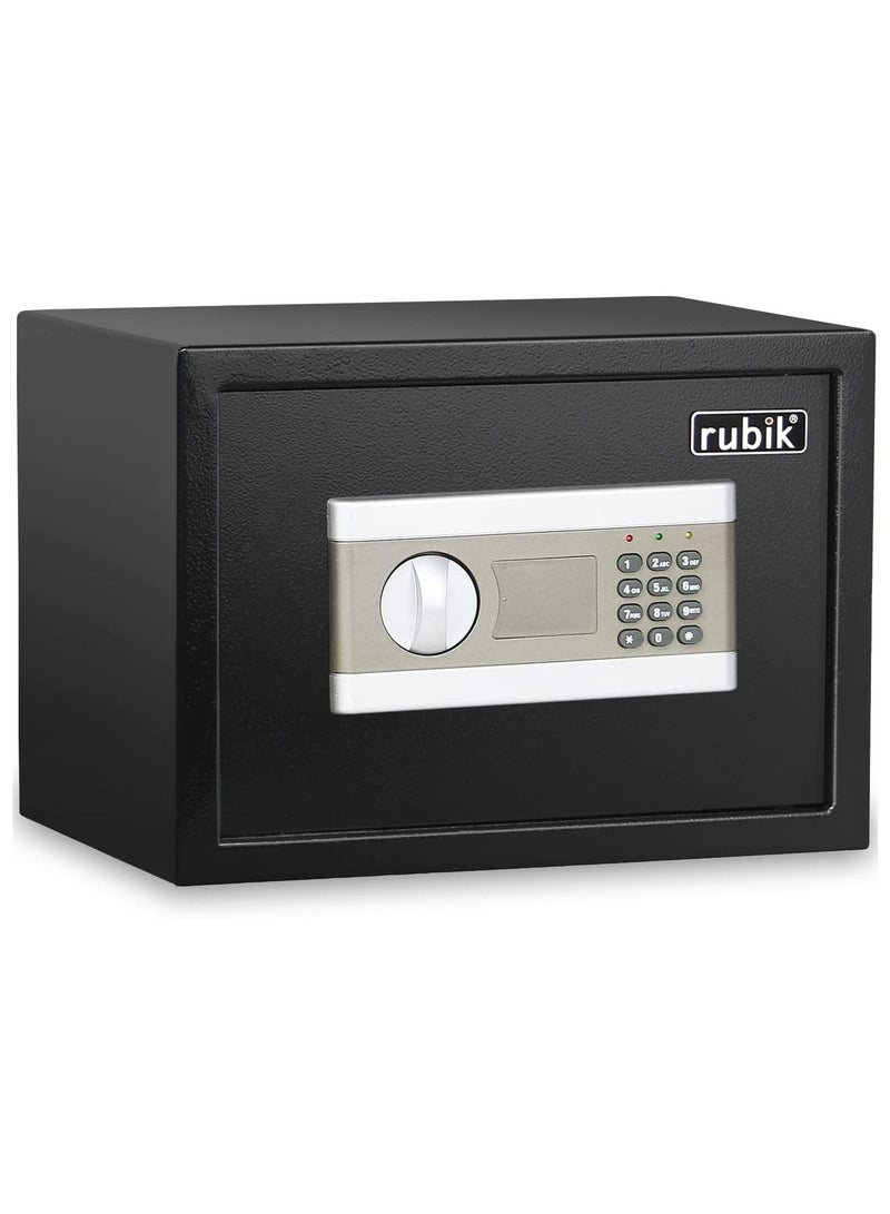 Rubik Safe Box Document Size With Digital Lock and Override Key For Home Office Shop Business RB-25EP (25x35x25cm, Black) - Image 1