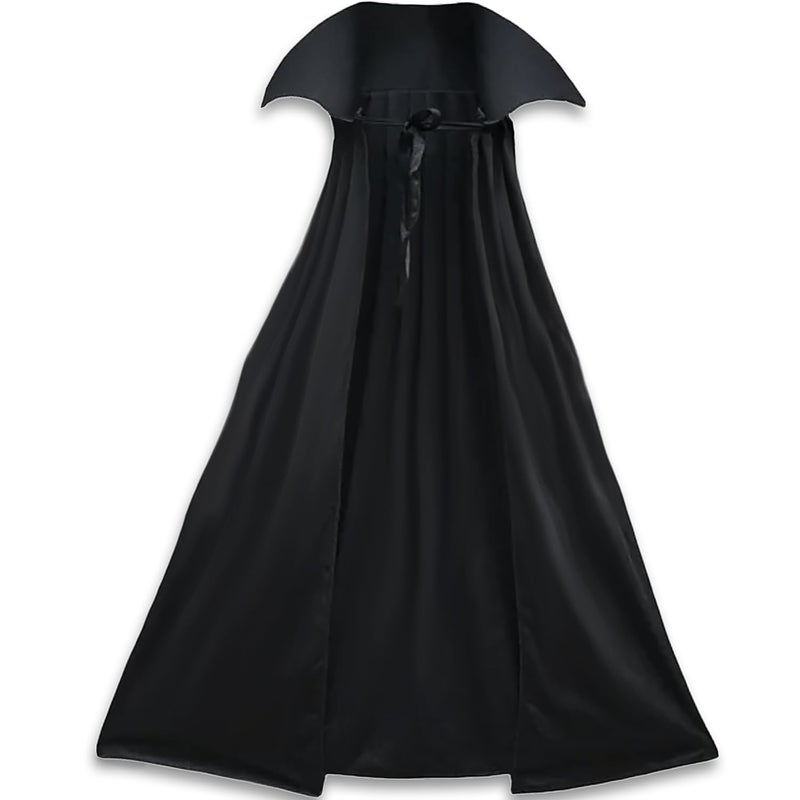 Amscan Full Length Black Cape Costume Accessory - Standard Size (Pack of 1) - Elegant, Mysterious Fabric Drape for Costumes & Occasions - Image 1