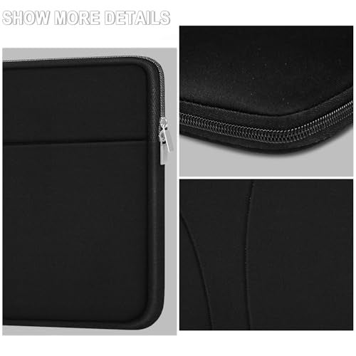 JOCYRN Laptop Case 14 inch, Slim Traveling Laptop Sleeve Cover with Zippered Pocket, Shockproof Protective Carrying Briefcase Computer Bag for 14" MacBook Air/Pro, HP, Dell, Lenovo, Acer, Black - Image 4