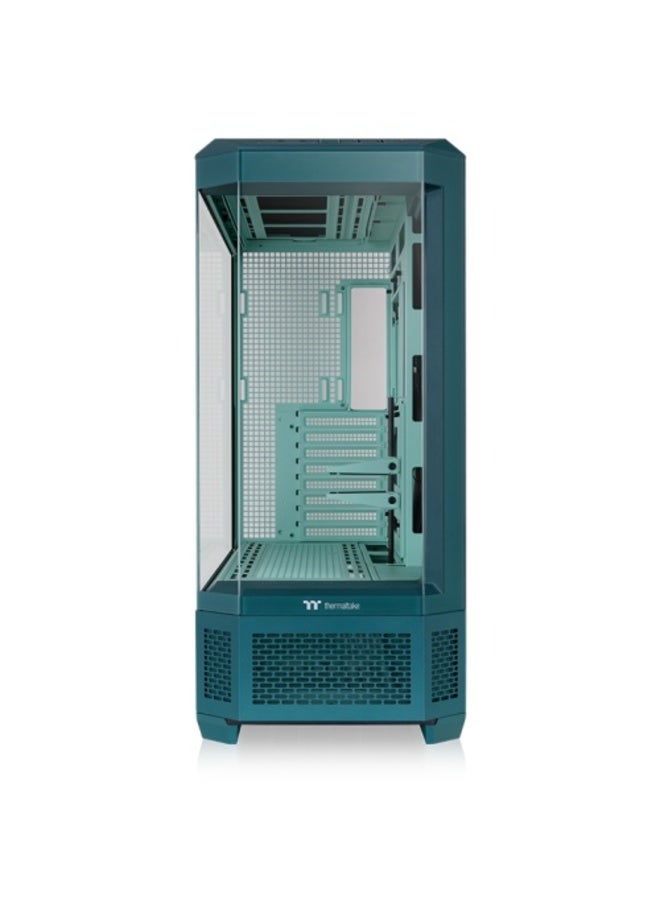 Thermaltake View 600 TG Transformative Teal Full Tower PC Case, E-ATX/ATX/M-ATX/Mini-ITX, 4× 4mm Tempered Glass Panels, Up to 10× 120/140mm Fans, 420mm/360mm Radiator Support, 480mm GPU Clearance, Rotational PCIe Slots, Built-in GPU Holder, USB-C, 8 Expansion Slots | CA-11H-00FTWN-00 Transformative Teal - Image 3