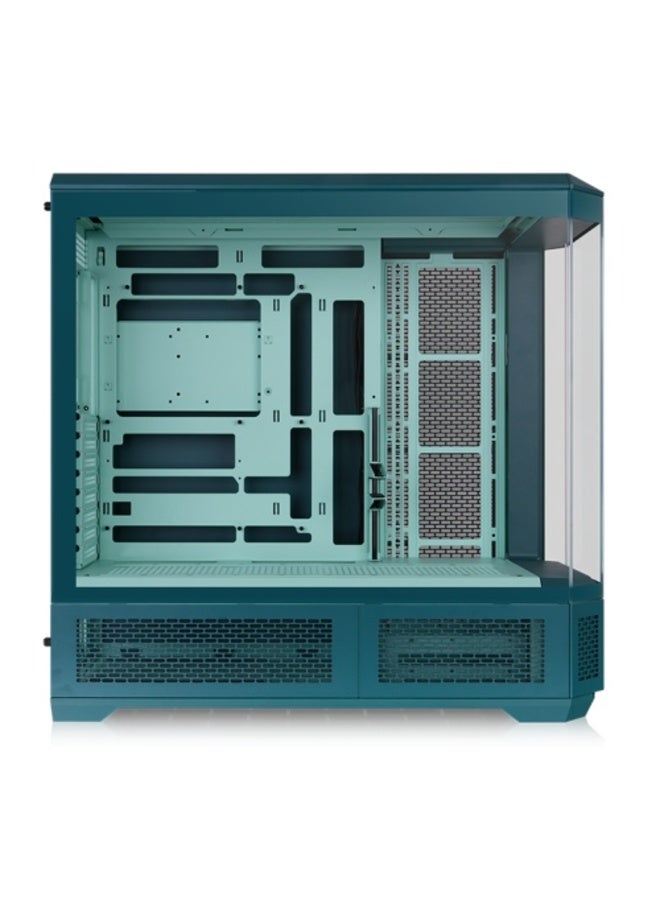 Thermaltake View 600 TG Transformative Teal Full Tower PC Case, E-ATX/ATX/M-ATX/Mini-ITX, 4× 4mm Tempered Glass Panels, Up to 10× 120/140mm Fans, 420mm/360mm Radiator Support, 480mm GPU Clearance, Rotational PCIe Slots, Built-in GPU Holder, USB-C, 8 Expansion Slots | CA-11H-00FTWN-00 Transformative Teal - Image 4