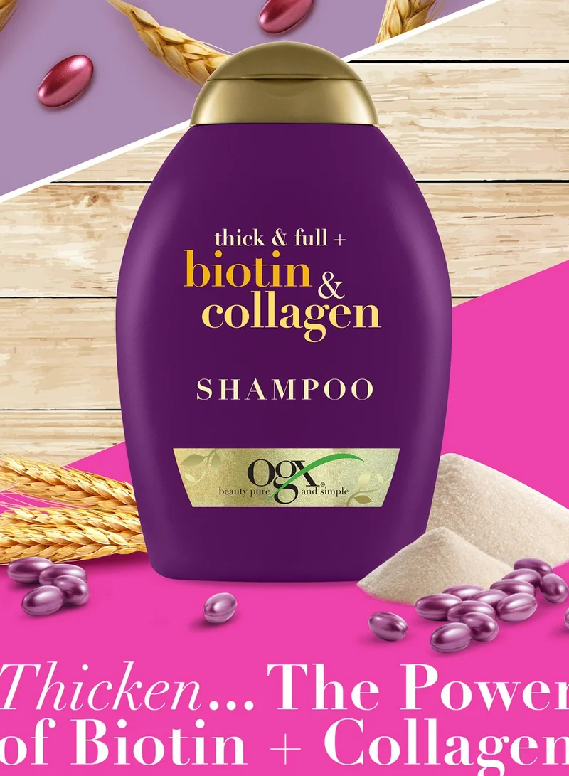 Ogx Shampoo, Thick & Full+ Biotin & Collagen, New Gentle & PH Balanced Formula