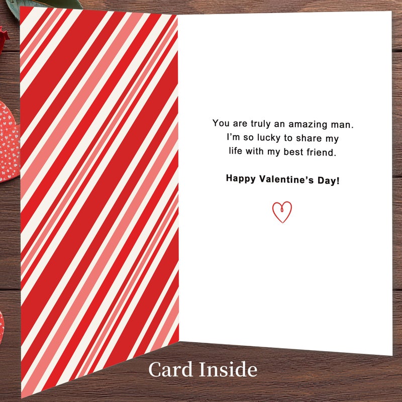 Smithtuy SmithtuyValentines Day Card for Husband,Valentines Day Cards Gifts for Him,Valentines Card for Husband Men with Romantic Appreciation Message - Image 2