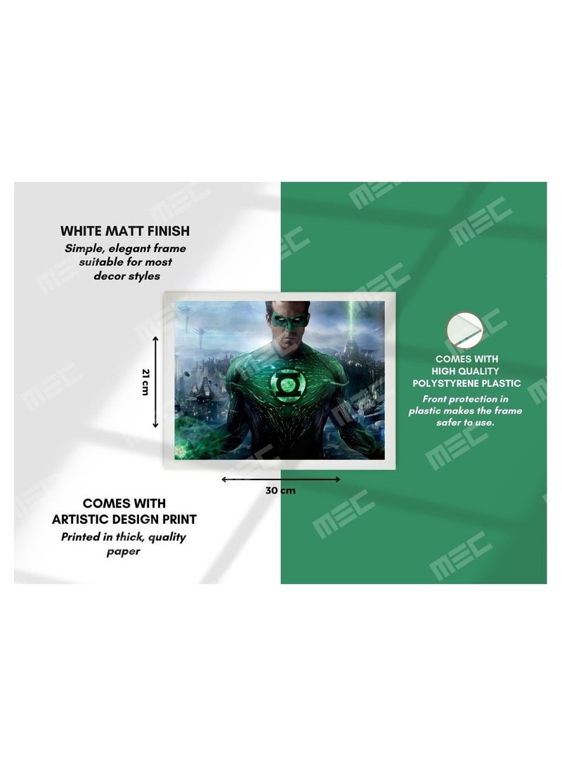 MEC Green Lantern Design Poster frame 21x30 Cm - Image 4