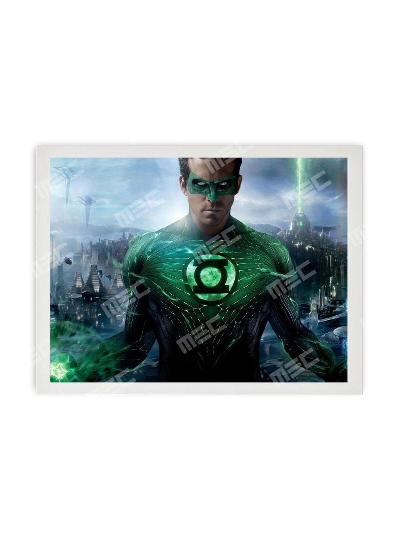 MEC Green Lantern Design Poster frame 21x30 Cm - Image 1