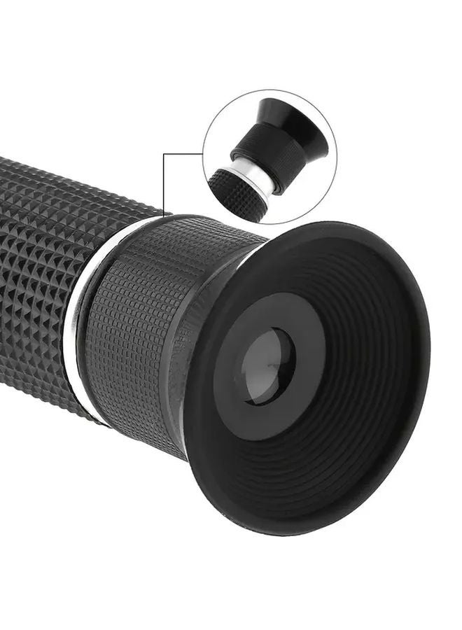 Black 2 in 1 Handheld Refractometer for Beer Wine 0 32 Brix Specific Gravity - Image 3