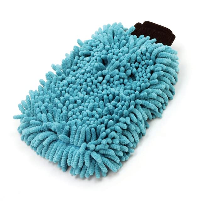 KitchenFest KitchenFest Large Size Multicolor Pack of 1 Premium Microfiber Double Sided Dusting Cleaning Washing Car Glove Multipurpose Home Kitchen Vehicle Wash Mitt