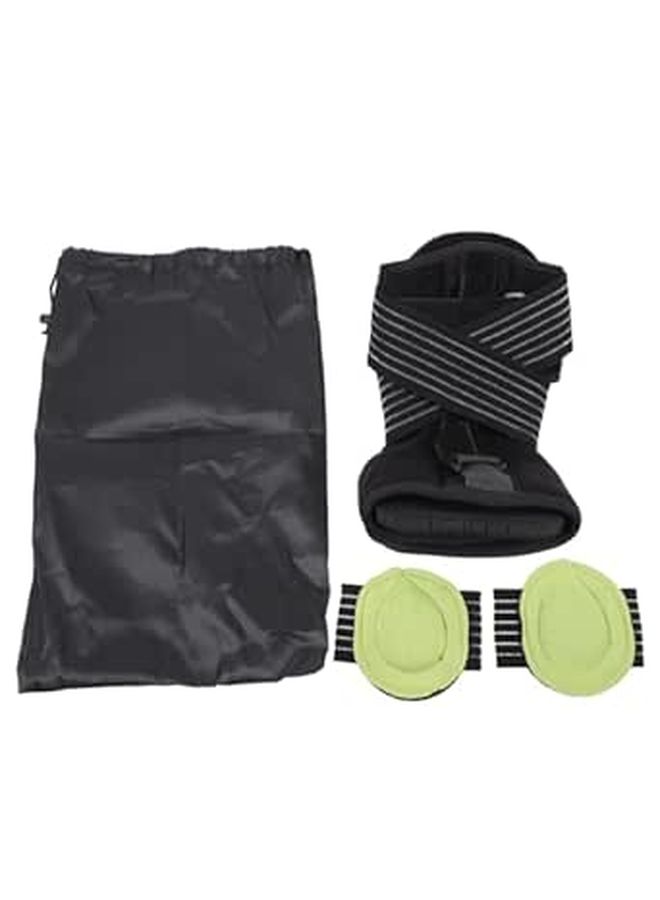 Adjustable Ankle Foot Drop Brace Plantar Fasciitis Splint with Green Insole for Night Support - Image 1