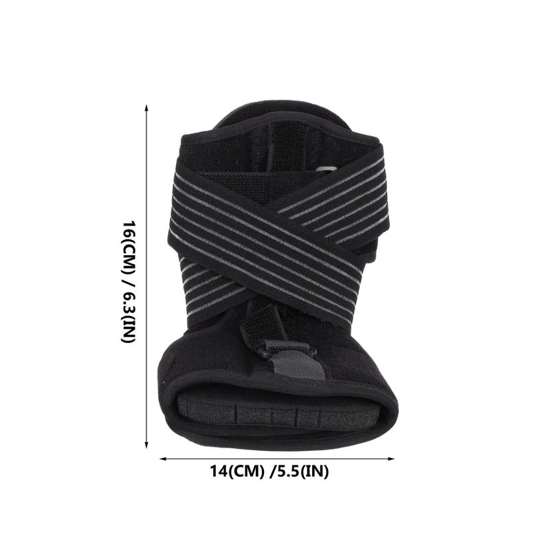 Adjustable Ankle Foot Drop Brace Plantar Fasciitis Splint with Green Insole for Night Support - Image 3