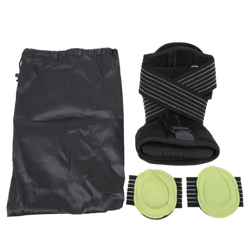 Adjustable Ankle Foot Drop Brace Plantar Fasciitis Splint with Green Insole for Night Support - Image 2