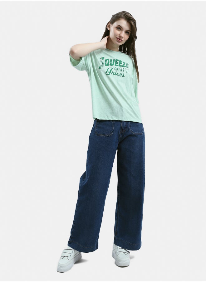 RAVIN Mom-Fit Dark Jeans With Front & Back Pockets 